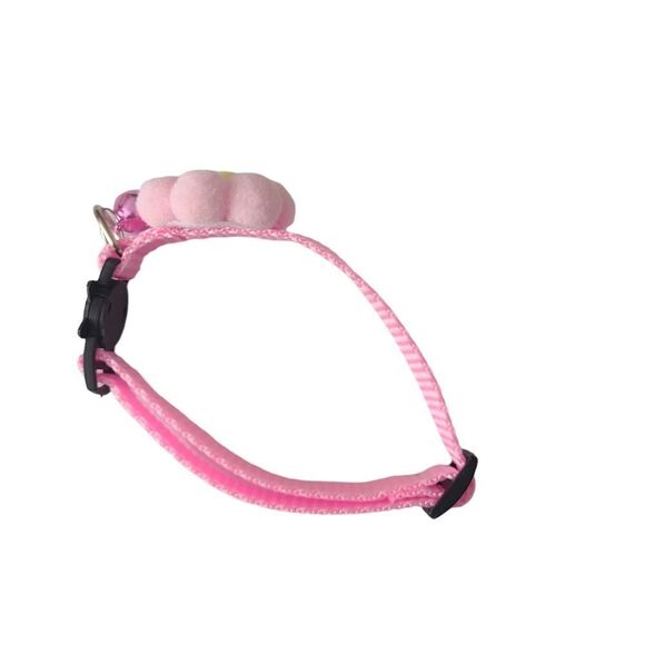 Breakway‎ Pink Poufball Collar with Bell One Size Fits All Never Worn - Picture 5 of 8